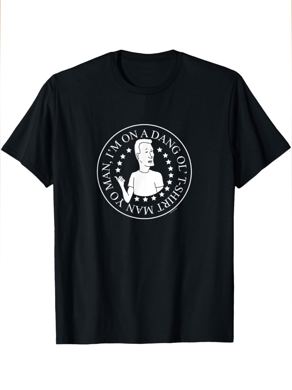 Boomhauer Dang Ol' King of the Hill T-Shirt - Black Men's Small Shirt